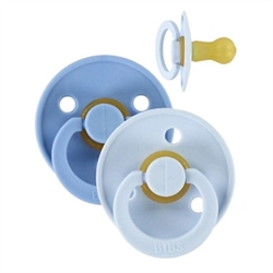 Bibs Pacifier Colour, 2-pak, Skye Blue/Baby Blue, str. 1